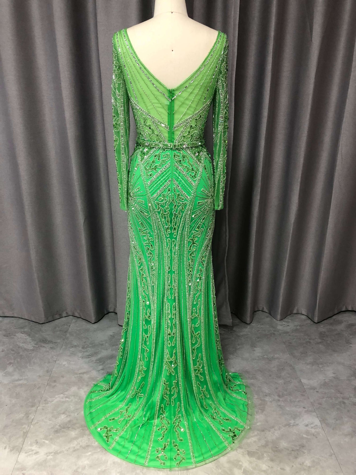 Beaded prom gown