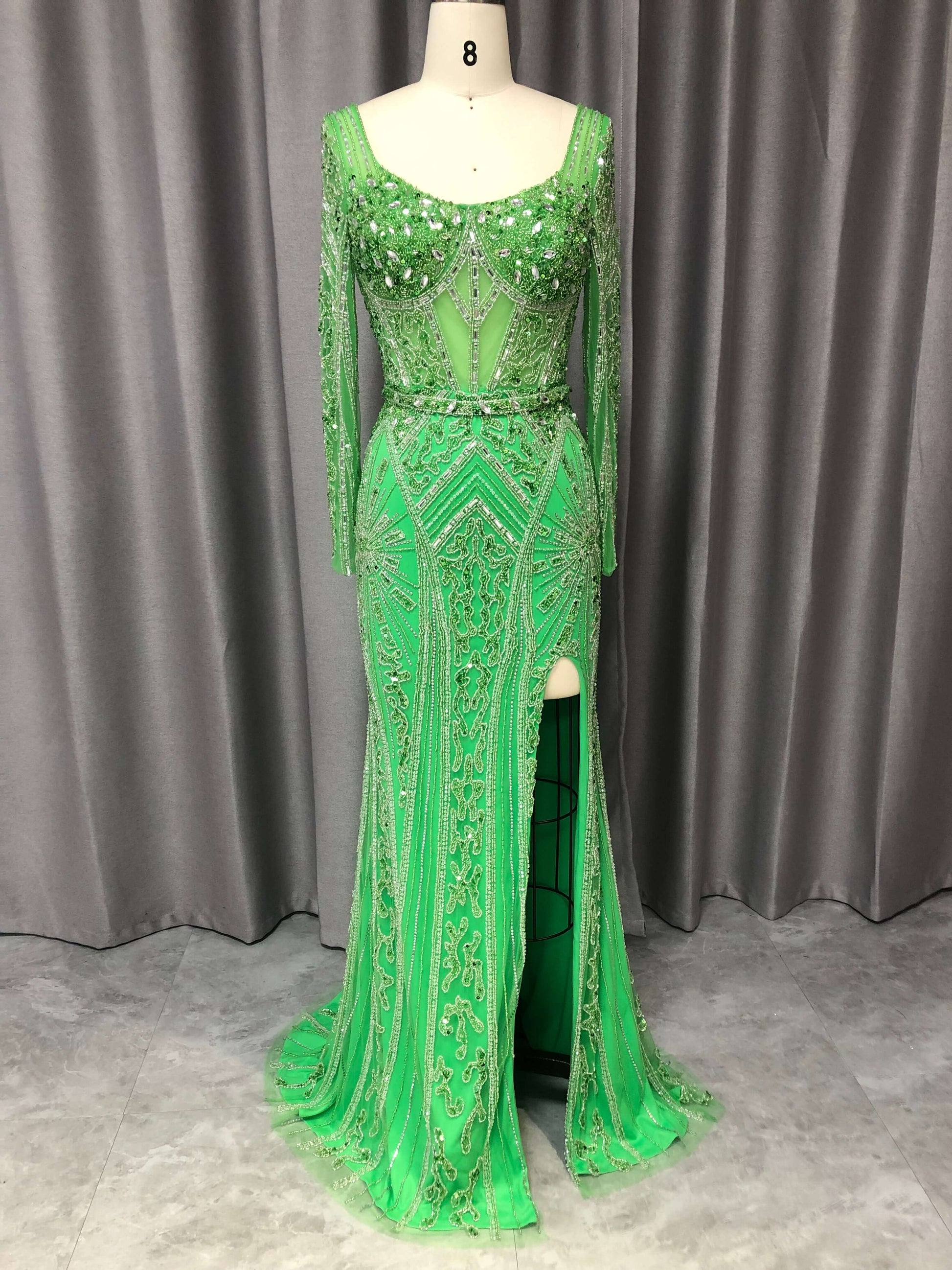 Beaded prom gown