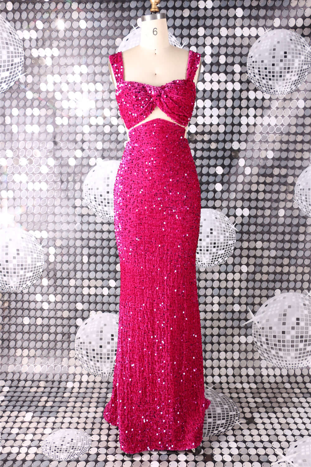 Hot pink dress for red carpet